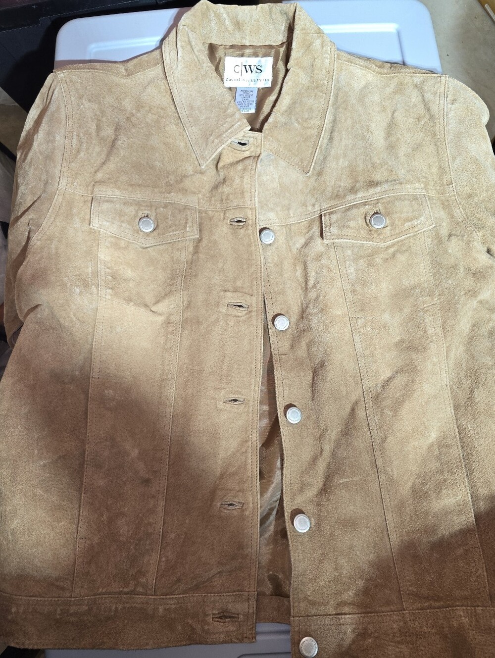 C/WS Vintage Womens Size Medium Genuine Leather Jacket